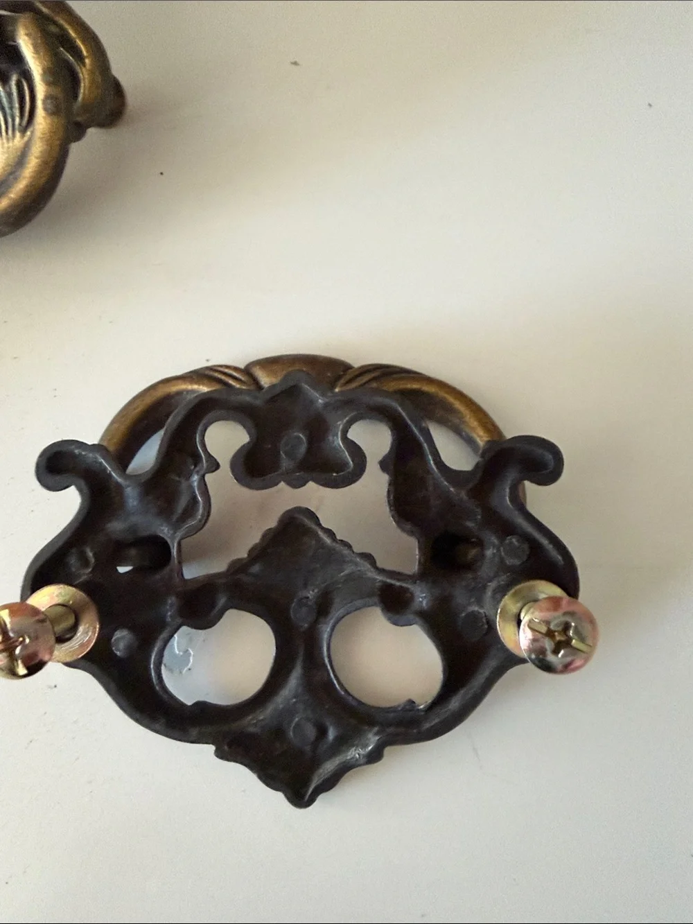 Ornate Chippendale Drawer Pull Drop Handles Dresser Handle (2.5 inch center)